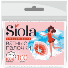 SIOLA Ватные палочки с зип лок 100шт пакет